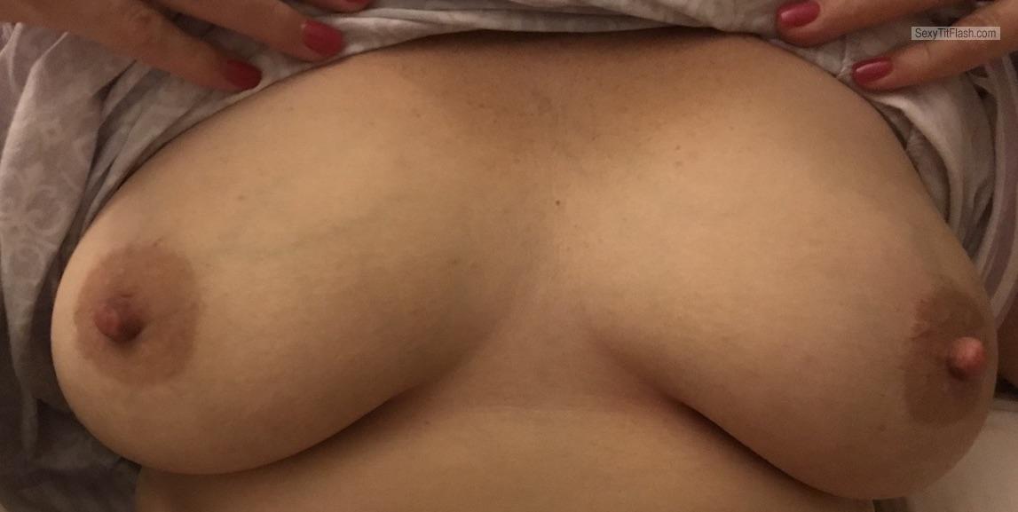 Tit Flash: Wife's Big Tits - Incredible MILF Tits from United States